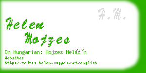 helen mojzes business card